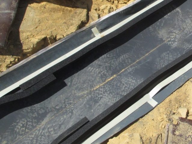 高砂市で新しく設置されたガルバリウム鋼板の谷板金